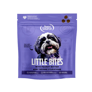 NutriSource Grain Free Little Bites Peanut Butter Dog Treats 6oz nutrisource, nutri source, little bites, peanut butter, dog treats, gf, grain free